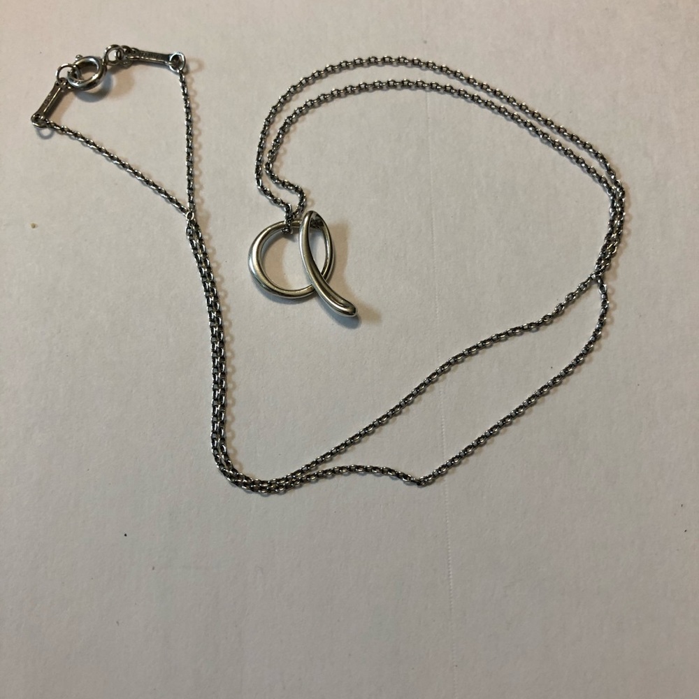 Tiffany & Co. Elsa Perettti “A” necklace